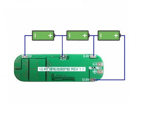 3S 20A BMS Koruma Kartı Lityum Batarya 18650 Li-ion Lipo - Resim 6