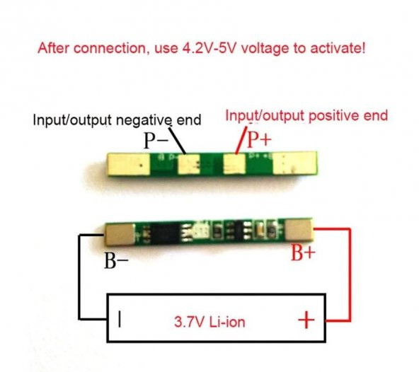 1S 3A BMS Koruma Kartı 3.7V Lityum Batarya 18650 Li-ion Lipo - 4