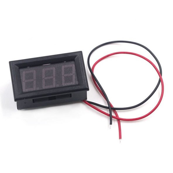 0.56 AC 70-500V Dijital Kırmızı Voltmetre İki Telli Panel Tip - 6