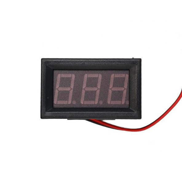 0.56 AC 70-500V Dijital Kırmızı Voltmetre İki Telli Panel Tip - 8