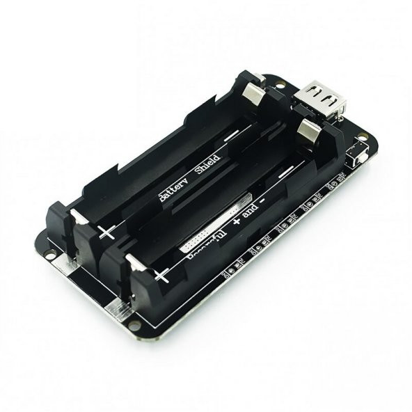 2x 18650 Pil Şarj Kartı V8 Battery Shield Lityum Li-on Powerbank - 5