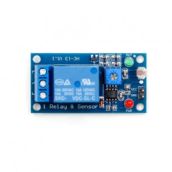 5V Ldr Işık Kontollü Röle 5V Gündüz Gece Algılayıcı Röle Kartı - Resim 3