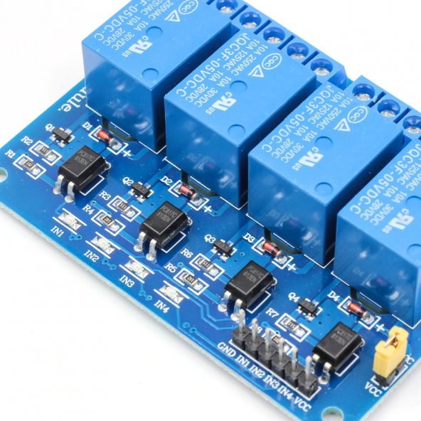 4 Kanal 5V Röle Modül AC 250V 10A  Optokuplör İzolasyon - 4