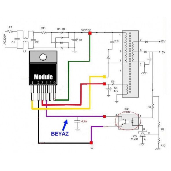 CA-888 LCD Power Modül 15-24 inç Monitör Güç Kaynağı Tamir Devresi - 2