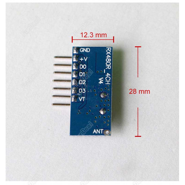 4 Kanal 433Mhz RF Alıcı Verici Kit - 1527 Formatını Öğrenebilir - Resim 5