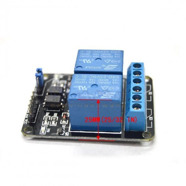 2 Kanal 5V Röle Modül AC 250V 10A Optokuplör İzolasyonlu - Resim 5