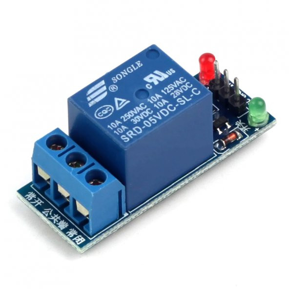 1 Kanal 5V Röle Modül AC 250V 10A Arduino - 3