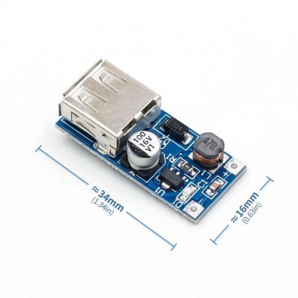 Dc 0.9V-5V 5V Dc Usb Boost Stepup Voltaj Yükseltici Güç Kaynağı