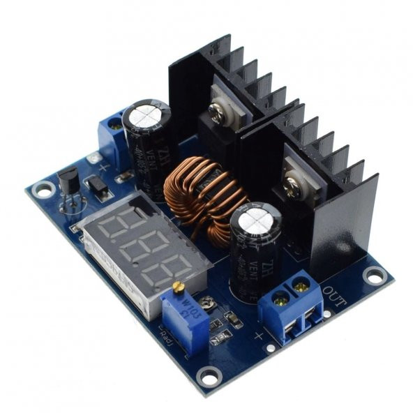 XL4016 Voltmetreli Ayarlanabilir 4-40V To 1.25-36V 5A Step-Down - 2