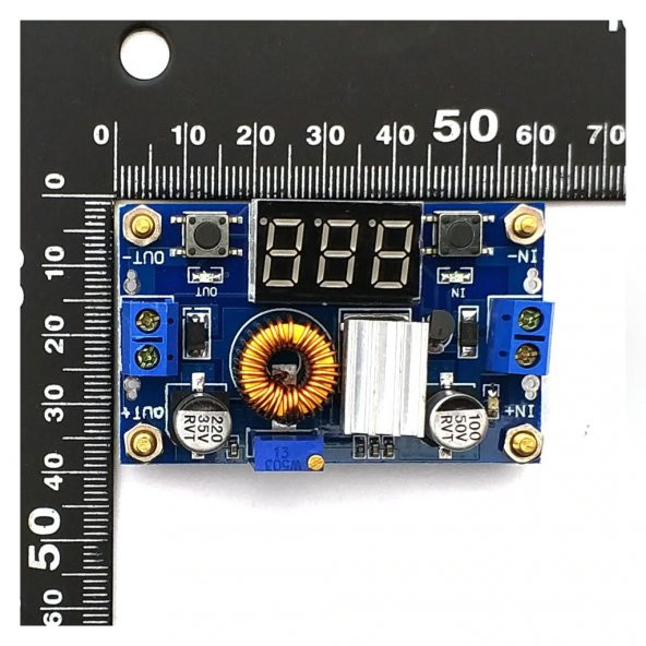 XL4015 Voltmetreli 5A Voltaj Düşürücü Ayarlanabilir Güç Kaynağı - 3