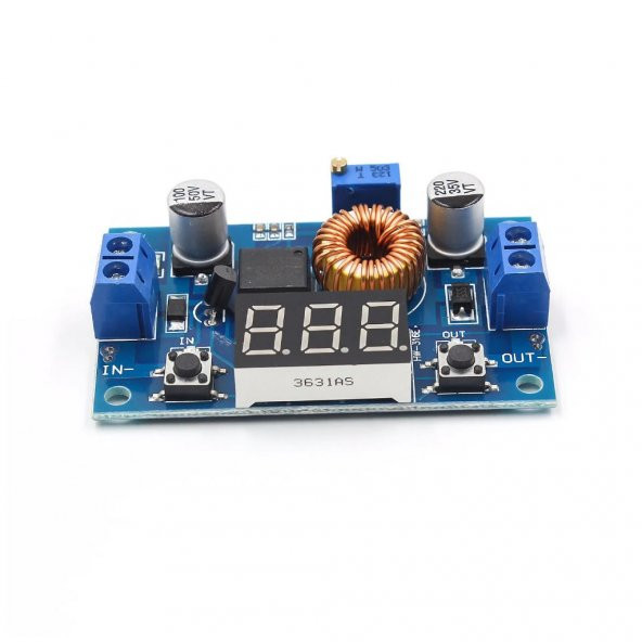 XL4015 Voltmetreli 5A Voltaj Düşürücü Ayarlanabilir Güç Kaynağı - 6