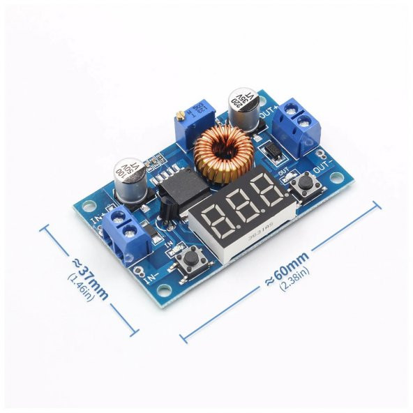 XL4015 Voltmetreli 5A Voltaj Düşürücü Ayarlanabilir Güç Kaynağı - 8