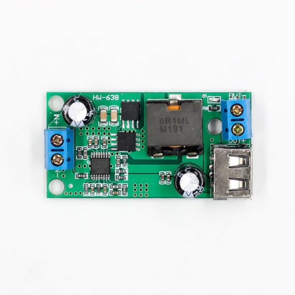 5V 5A Çıkışlı Güç Kaynağı Voltaj Düşürücü Modül USB Soket Klemens - Resim 2