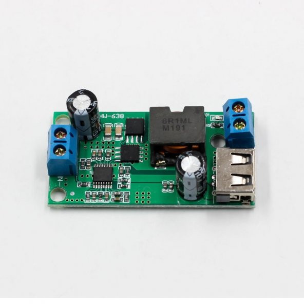 5V 5A Çıkışlı Güç Kaynağı Voltaj Düşürücü Modül USB Soket Klemens - Resim 5