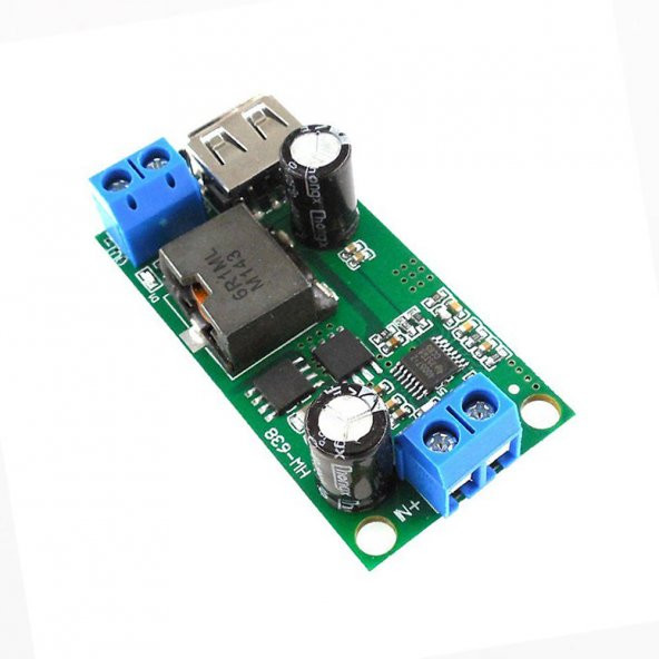 5V 5A Çıkışlı Güç Kaynağı Voltaj Düşürücü Modül USB Soket Klemens - Resim 6