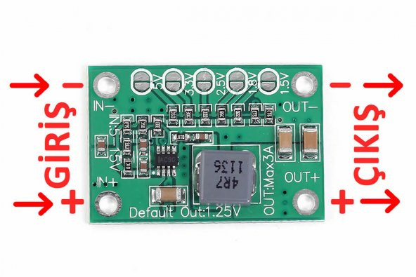 5-16V 3A Voltaj Düşürücü Modül CA-1235 DC DC Çevirici Ayarlanabilir Güç Kaynağı Step Down Power Modu - 2