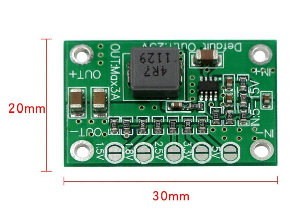 5-16V 3A Voltaj Düşürücü Modül CA-1235 DC DC Çevirici Ayarlanabilir Güç Kaynağı Step Down Power Modu - 8