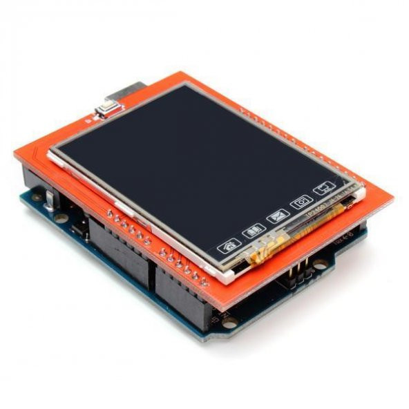 2.4 inch 320X240 Tft Lcd Shield + Resiztif Dokunmatik + Microsd - Resim 3