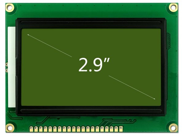 12864B V2.0 GLCD YEŞİL GRAFİK LCD ST7920 - 2