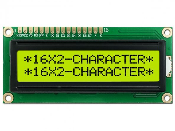 2x16 Karakter Lcd Yeşil Backlight 1602A Arduino 16x2