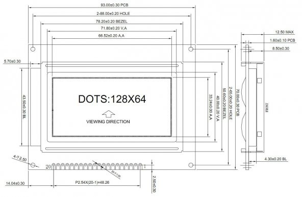12864B V2.0 GLCD YEŞİL GRAFİK LCD ST7920 - 5