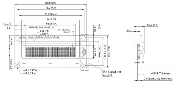 2x16 Karakter Lcd Yeşil Backlight 1602A Arduino 16x2 - Resim 6