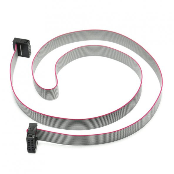70cm 10 Pin IDC Flat  Kablo JTAG ISP AVR ARM Programlama Kablo