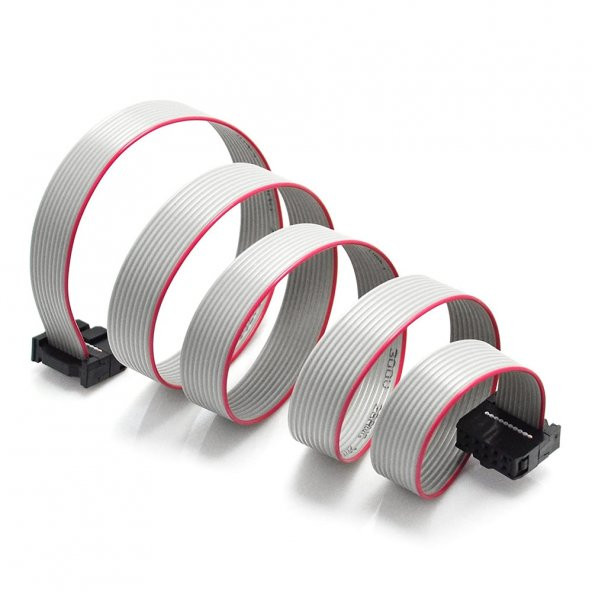 70cm 10 Pin IDC Flat  Kablo JTAG ISP AVR ARM Programlama Kablo - 3