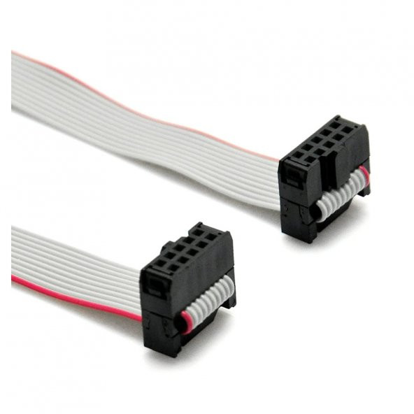 70cm 10 Pin IDC Flat  Kablo JTAG ISP AVR ARM Programlama Kablo - 6