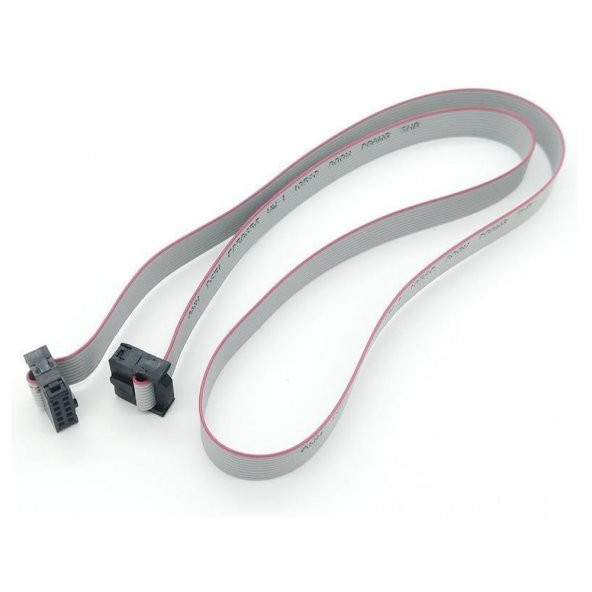 70cm 10 Pin IDC Flat  Kablo JTAG ISP AVR ARM Programlama Kablo - 7