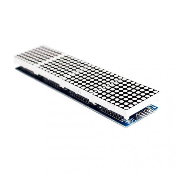 MAX7219 4lü Dot Matrix Modül 64 Nokta Led Ekran 5V 8x8 Matris 5 Pin Kontrol Ortak Katot - 3