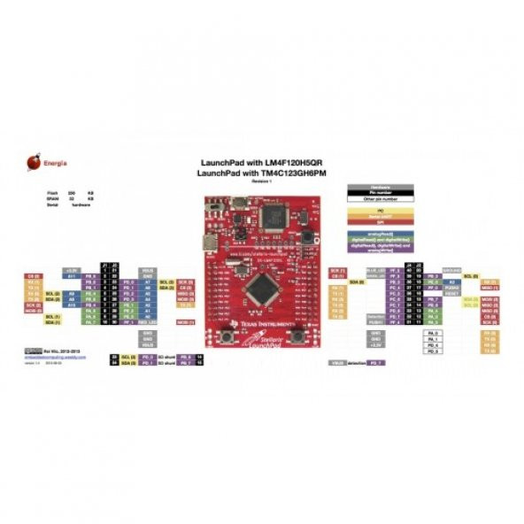 TI EK-TM4C123GXL LaunchPad + JTAG Programlayıcı - Resim 8