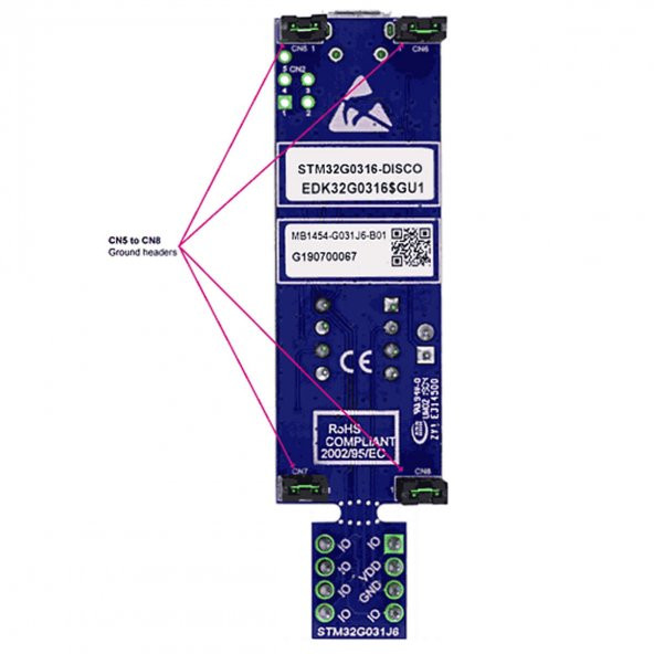 STM32G031 Discovery Kit with STM32G031J6 MCU - 6