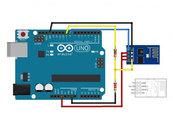 ESP-01 ESP8266 WIFI Modül Arduino Kablosuz İnternet Modülü IOT - Resim 8