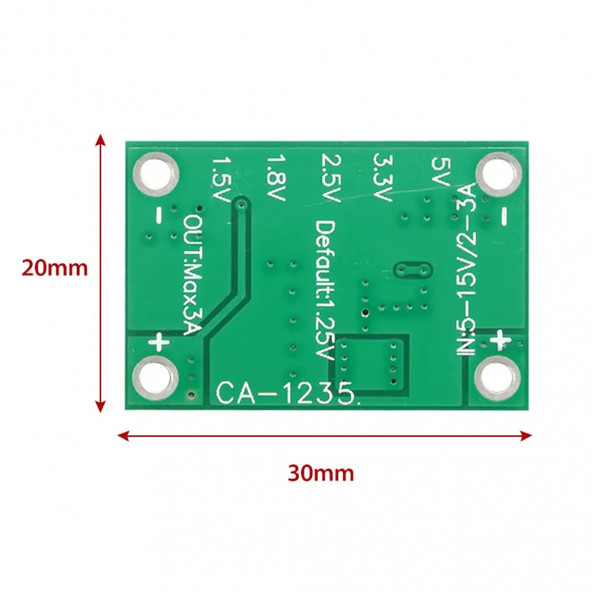 5-16V 3A Voltaj Düşürücü Modül CA-1235 DC DC Çevirici Ayarlanabilir Güç Kaynağı Step Down Power Modu - 4