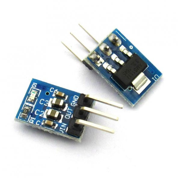 AMS1117 3.3V DIP Modül 3V3 800mA Voltaj Düşürücü 3 Pin Header Çı - 7