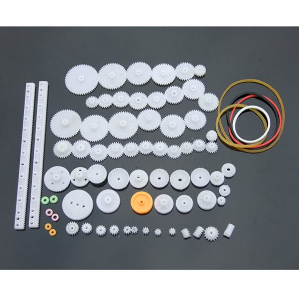 75 Parça Plastik Dişli Seti RC Çark Arduino