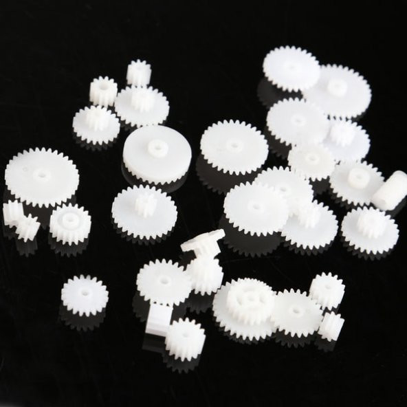 60 Parça Plastik Dişli Seti RC Çark Arduino - 5