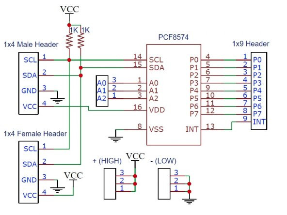 PCF8574 IO Genişleme Modülü - Resim 8