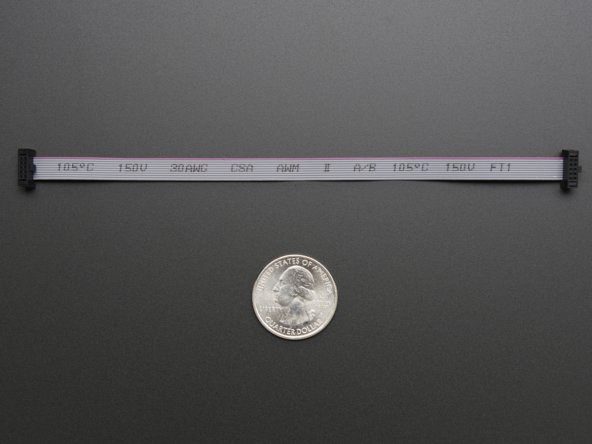 1.27mm Pitch 15cm 150mm 10 Pin IDC Flat Ribbon Kablo Programlama Data Debug Kablosu JTAG SWD - Resim 6