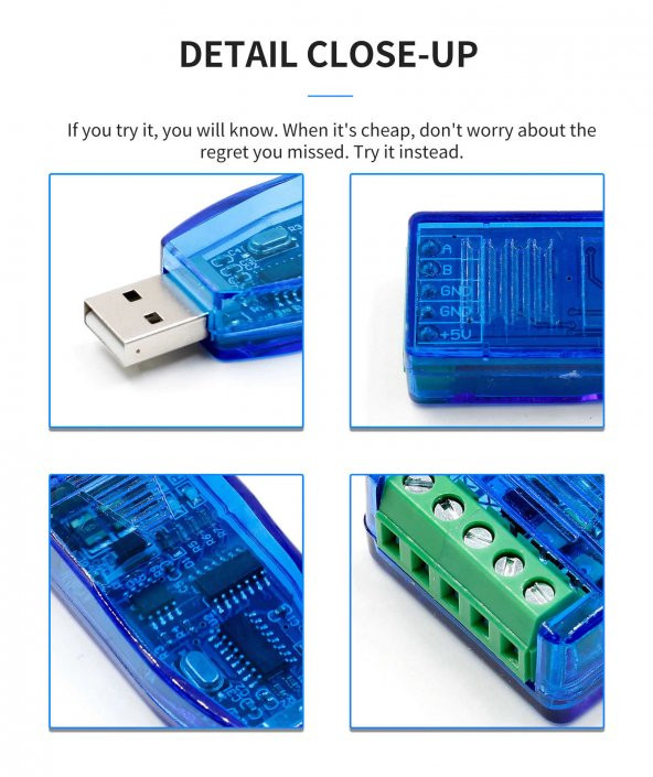 USB to RS485 Modül Kutulu Otomatik Yön Kontrol AFC - 6