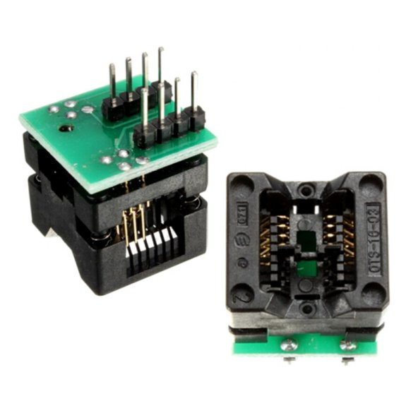 2 li SOP8 SO8 to DIP8 Adaptör Soket - 1