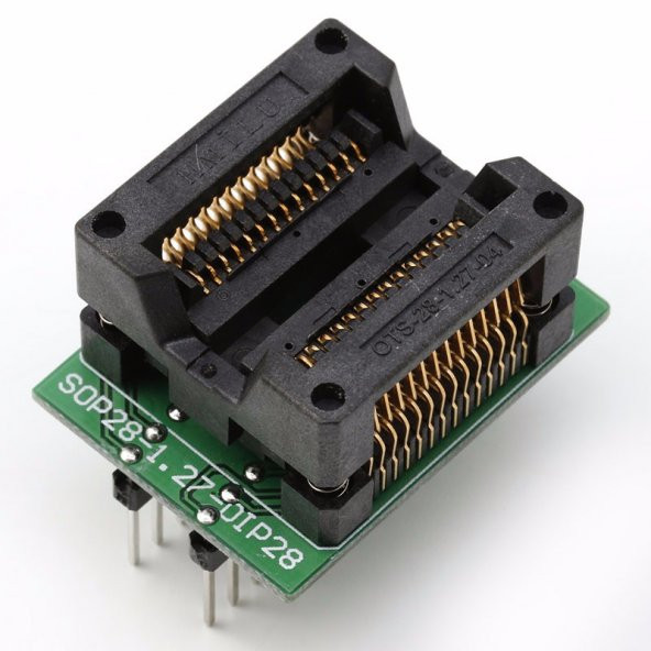 SOP28 SO28 to DIP28 Yaylı Adaptör Soket Eeprom Flash Programlayıcı Entegre Kolay Programlama Aparatı - 3