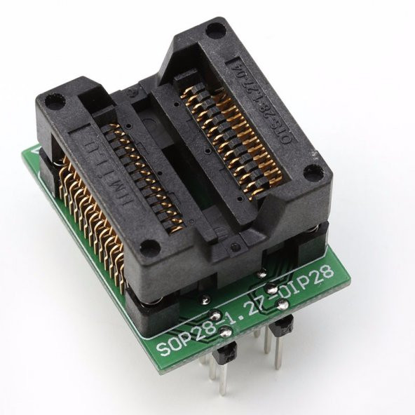 SOP28 SO28 to DIP28 Yaylı Adaptör Soket Eeprom Flash Programlayıcı Entegre Kolay Programlama Aparatı - 4