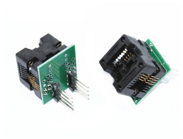 2 li SOP8 SO8 to DIP8 Adaptör Soket - 2