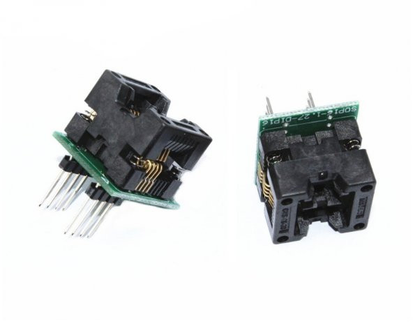 2 li SOP8 SO8 to DIP8 Adaptör Soket - 3
