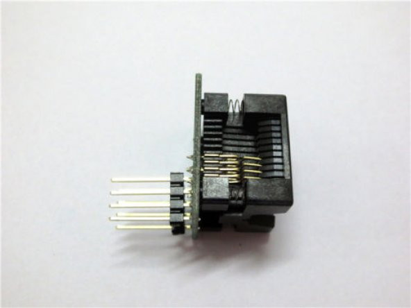 2 li SOP8 SO8 to DIP8 Adaptör Soket - 8