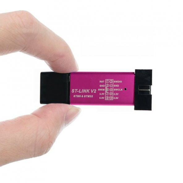 St-Link V2 Mini Klon Metal Kutulu Stm32 Arm Jtag Programlayıcı