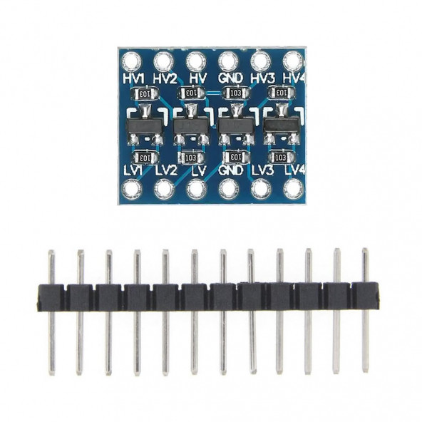 4 Kanal 2 Yönlü Lojik Seviye Dönüştürücü-5V 3.3V Sinyal Uygunlaştırıcı IIC I2C SPI UART Bi-Direction