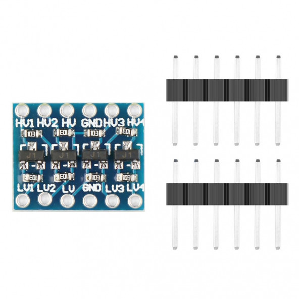 4 Kanal 2 Yönlü Lojik Seviye Dönüştürücü-5V 3.3V Sinyal Uygunlaştırıcı IIC I2C SPI UART Bi-Direction - Resim 3